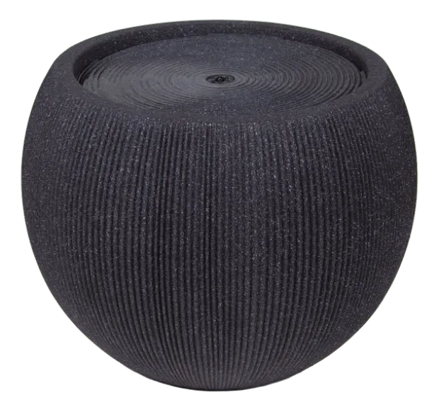 Vannfontene Stone IP44 53cm sort