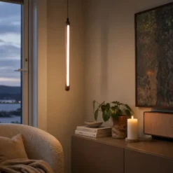Vena LED taklampe 60cm valnøtt