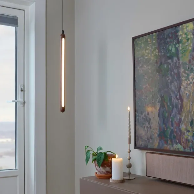 Vena LED taklampe 60cm valnøtt