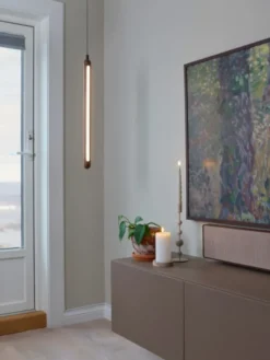 Vena LED taklampe 60cm valnøtt