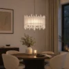 Venice slim taklampe 55cm hvit/krom