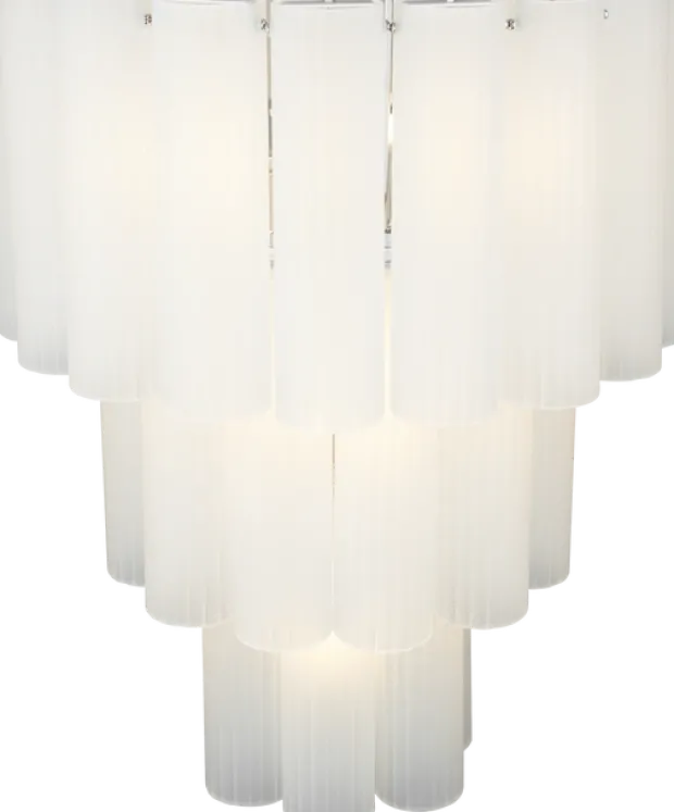 Venice taklampe lyskrone 50cm hvit