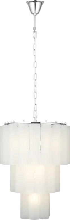 Venice taklampe lyskrone 50cm hvit
