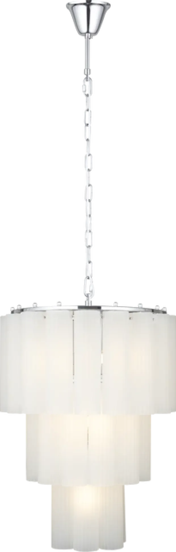 Venice taklampe lyskrone 50cm hvit