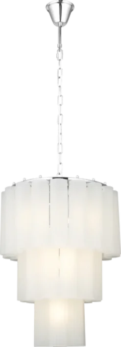 Venice taklampe lyskrone 50cm hvit