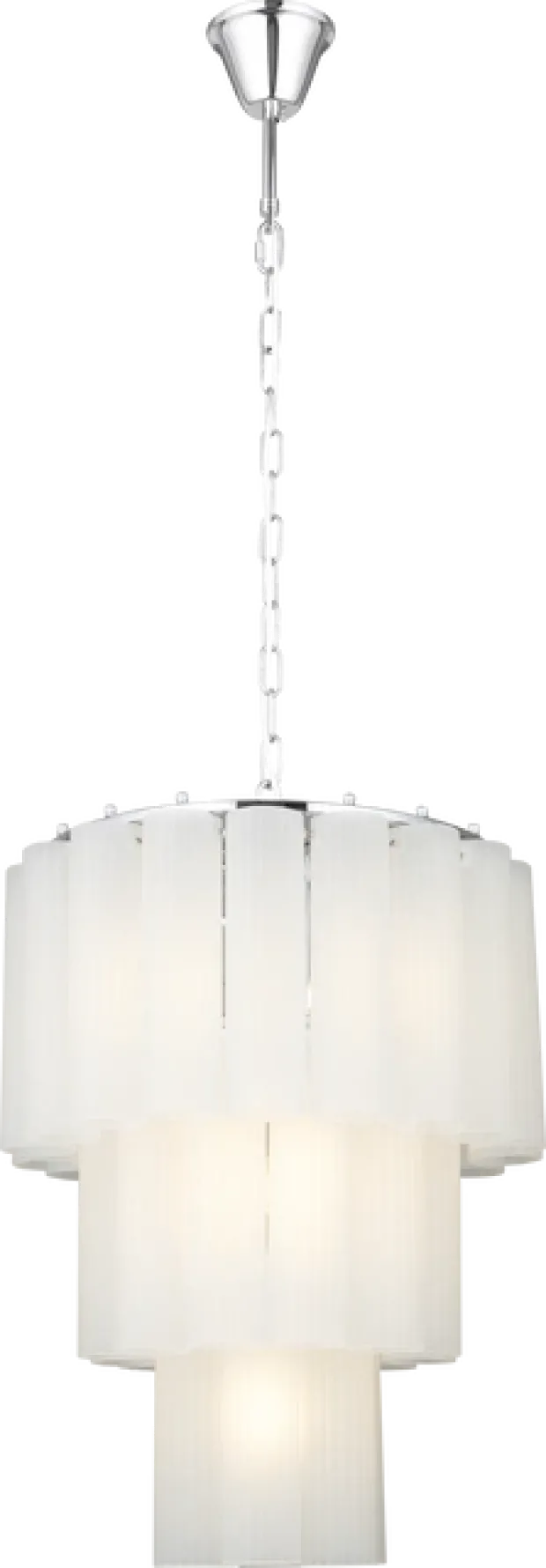 Venice taklampe lyskrone 50cm hvit