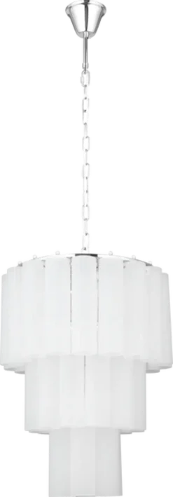 Venice taklampe lyskrone 50cm hvit