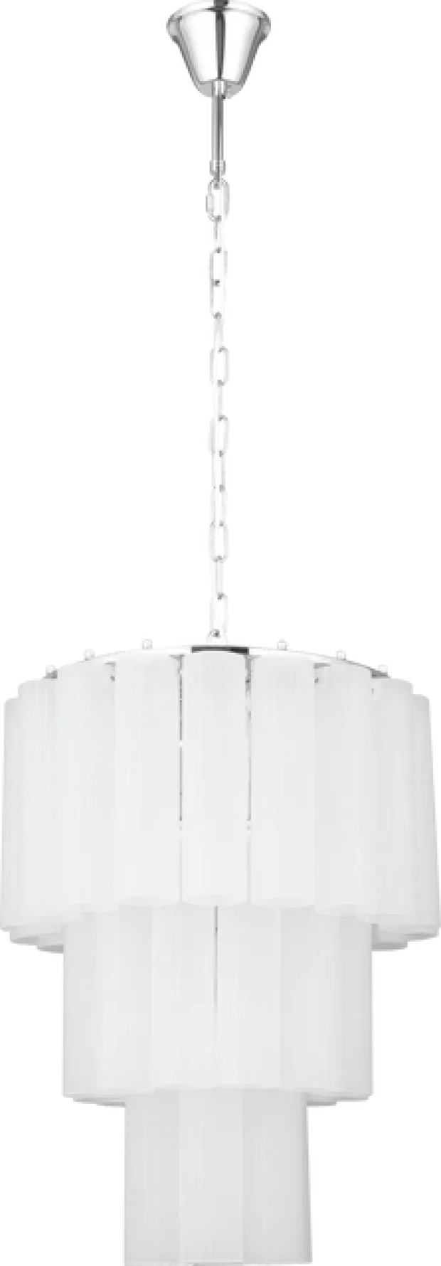 Venice taklampe lyskrone 50cm hvit