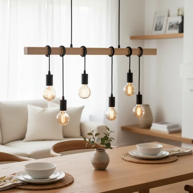 Verlin taklampe 100cm natur