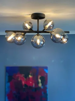 Vernon plafond taklampe 53cm smoke
