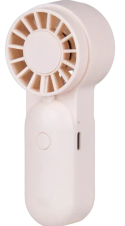 Vifte Mini oppladbar 11,5cm beige
