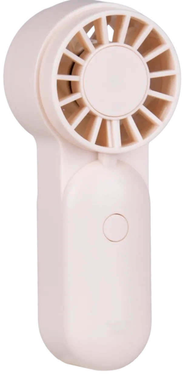 Vifte Mini oppladbar 11,5cm beige