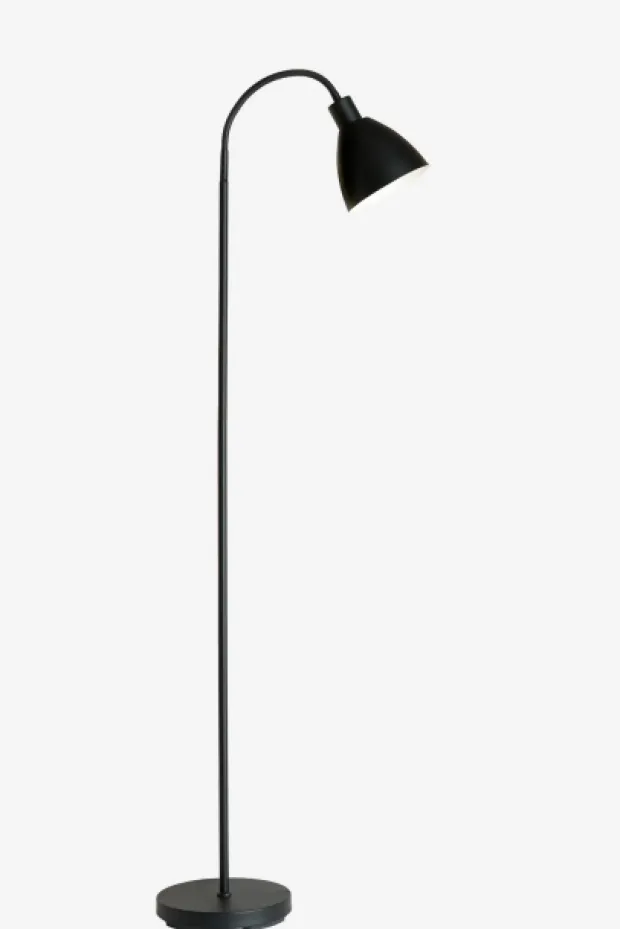 Vince leselampe gulv 145cm sort