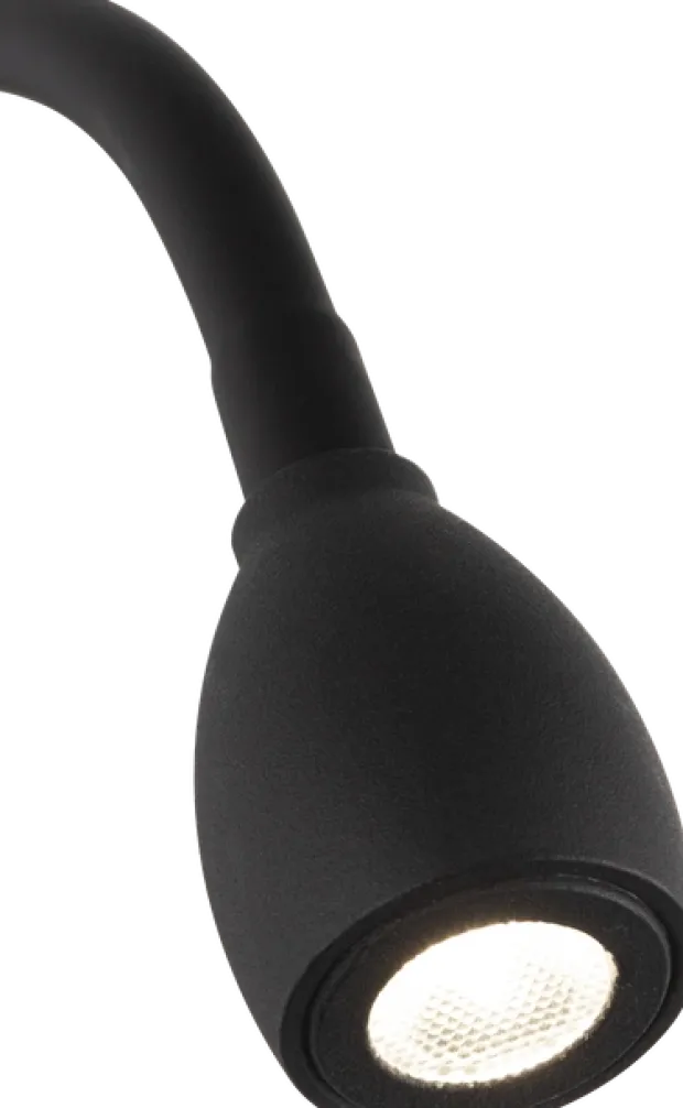 Willy LED leselampe vegg 20cm sort