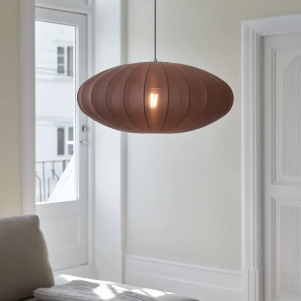 Wolf taklampe 55cm brun