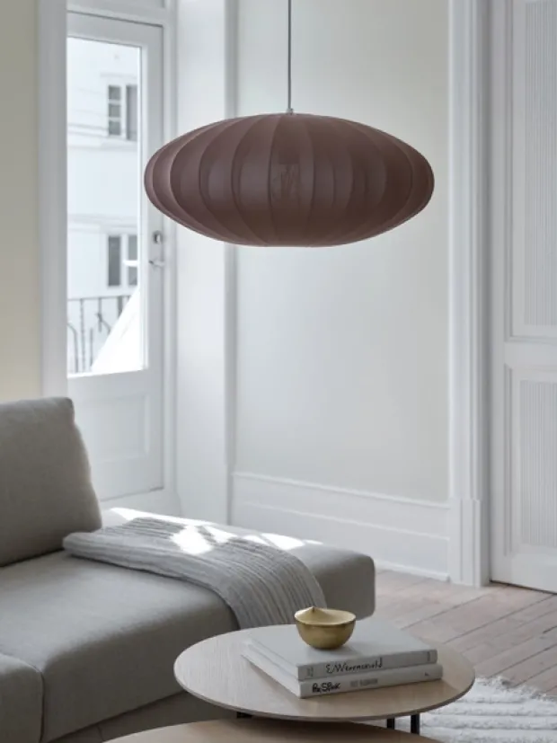 Wolf taklampe 55cm brun