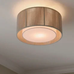 Ylva plafond taklampe 40cm beige/hvit