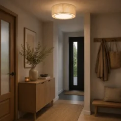 Ylva plafond taklampe 40cm beige/hvit