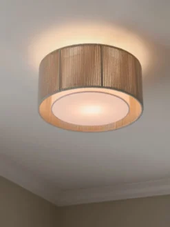 Ylva plafond taklampe 40cm beige/hvit