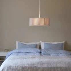 Ylva taklampe 50cm beige/hvit