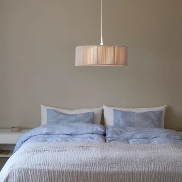 Ylva taklampe 50cm beige/hvit