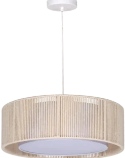Ylva taklampe 50cm beige/hvit
