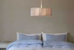 Ylva taklampe 50cm beige/hvit