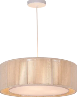 Ylva taklampe 50cm beige/hvit