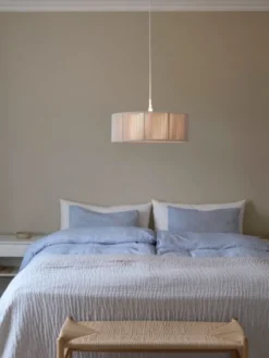 Ylva taklampe 50cm beige/hvit