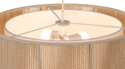 Ylva taklampe 50cm beige/hvit