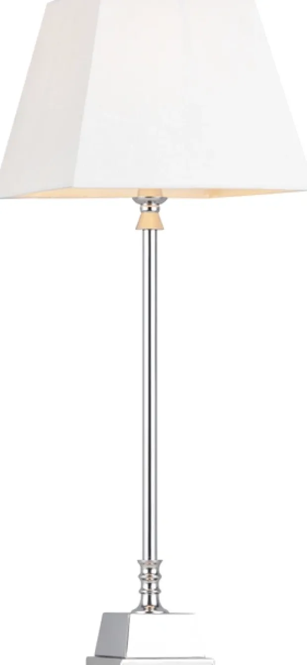 Zara bordlampe 45cm krom