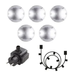 Zenit Duo LED utelampe 5pk. IP67 stål